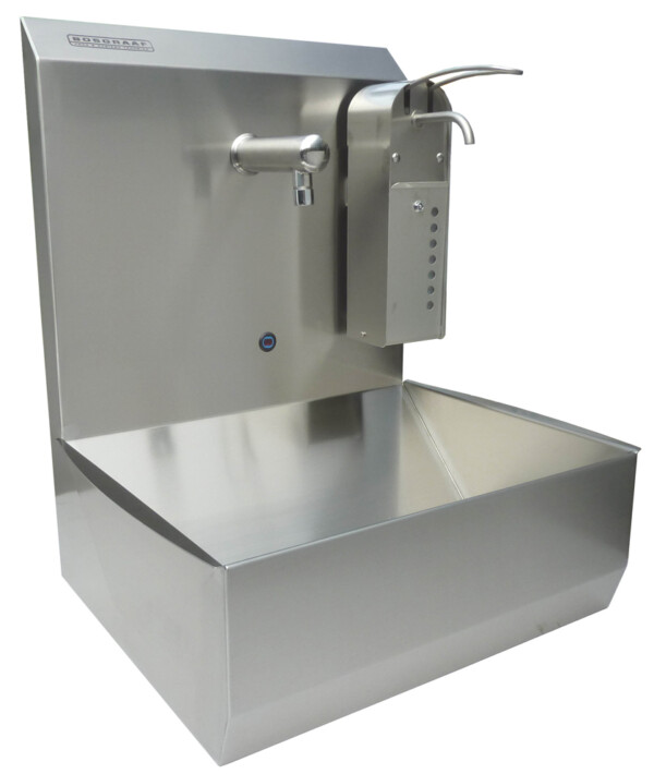 RVS handwasbak sensorbediend met zeepdispenser
