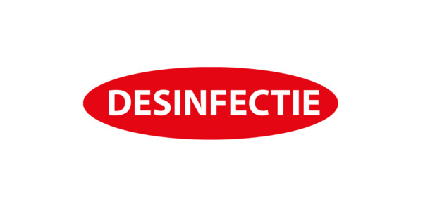 Sticker desinfectie