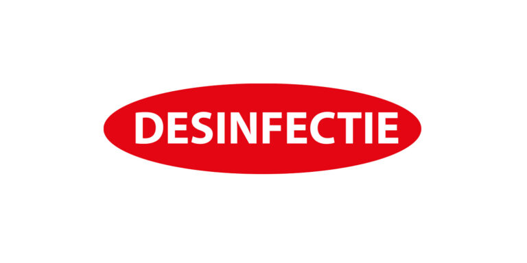 Sticker desinfectie