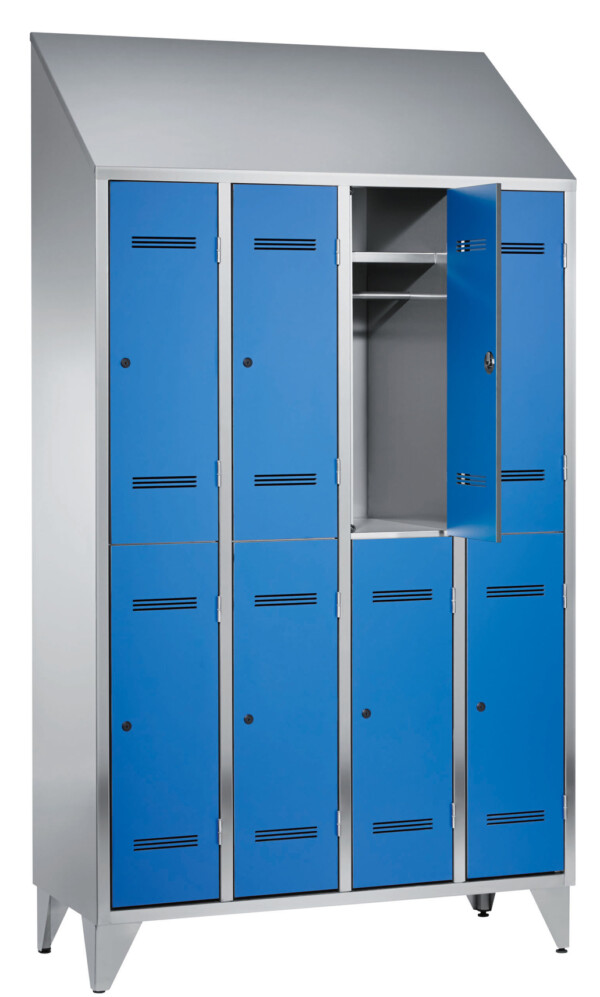 RVS/Volkern HPL garderobekast 2 deurs