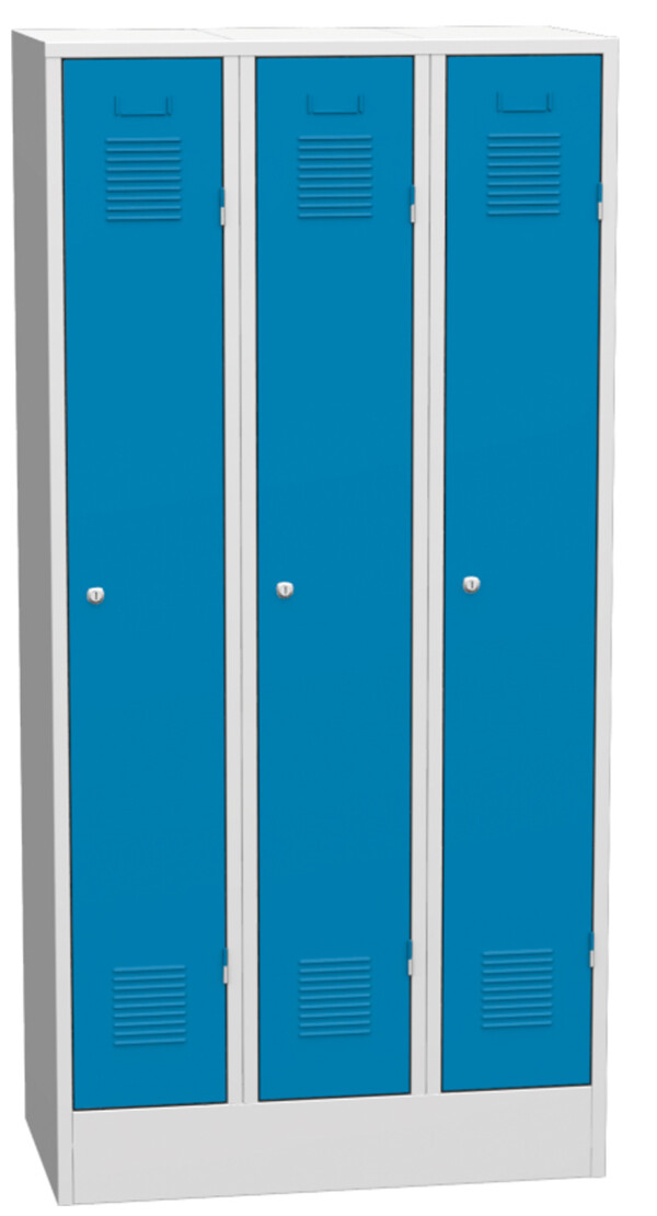 Stalen garderobekast 3x1 deur