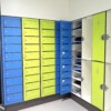 Volkern schoongoedkasten met centraaldeur en lockers met dubbele deur