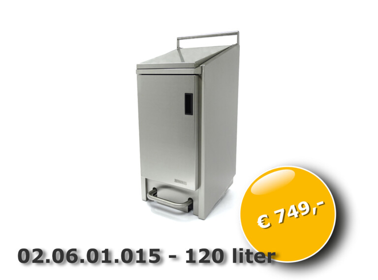 RVS afvalzakhouder vlamdovend