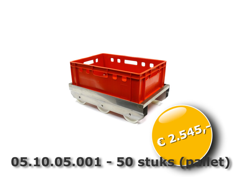 RVS stapelbare rollie